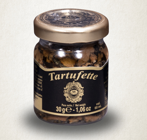 Tartufette Estivo  - Zwarte zomertruffel plakjes in pot